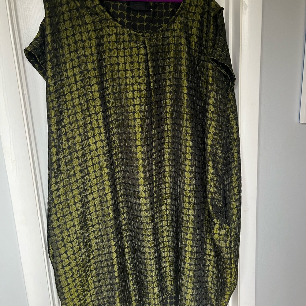 Copper Union x Ijeoma Oluo oversized green dress